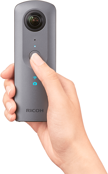 Ricoh Theta In Hand Png - Ricoh Theta V (510x715), Png Download