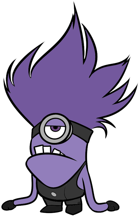 Download Evil Minion Purple Minion Svg Free Png Image With No Background Pngkey Com