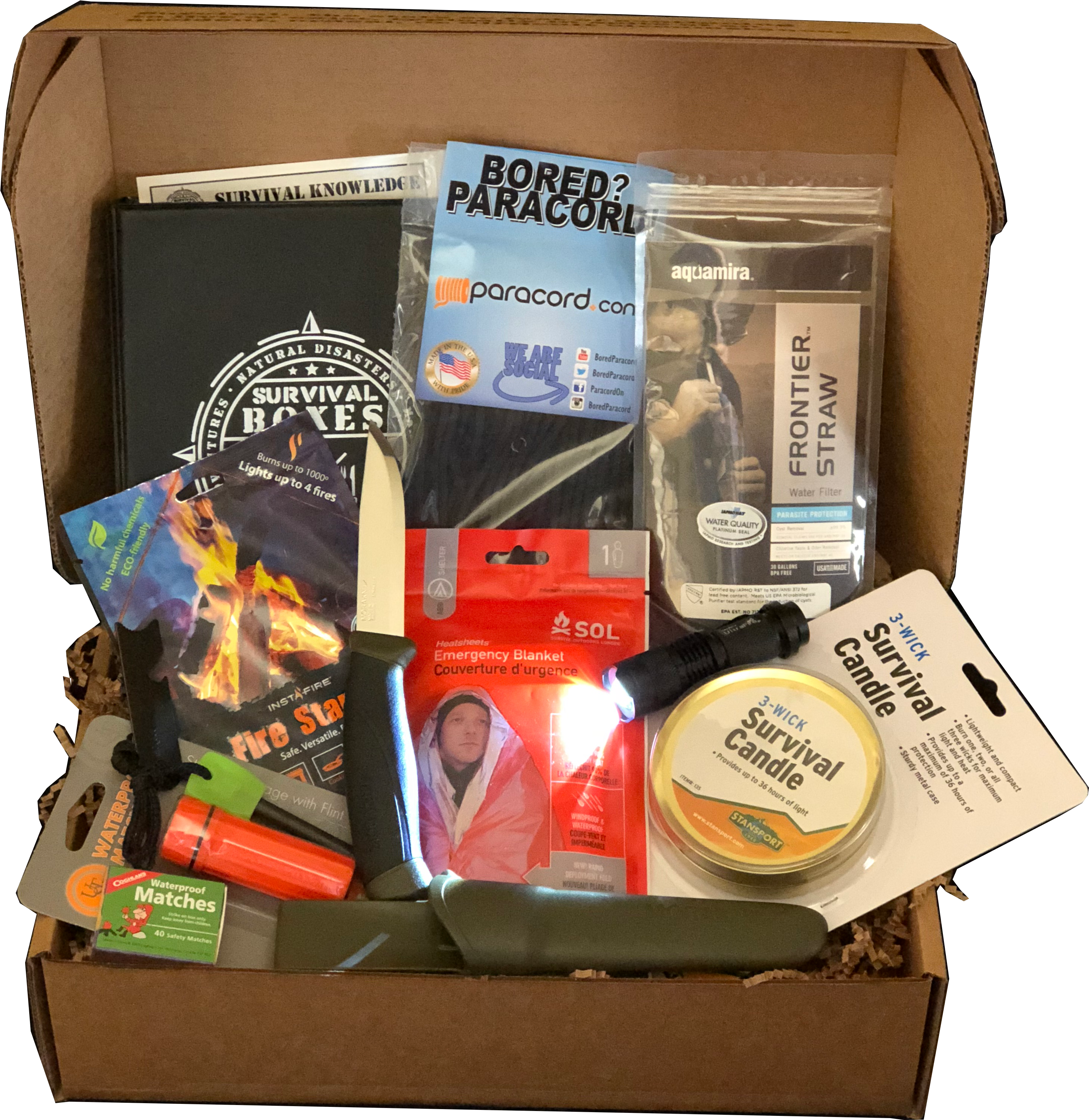 Survival Box - Gear Only - Hamper (3024x4032), Png Download