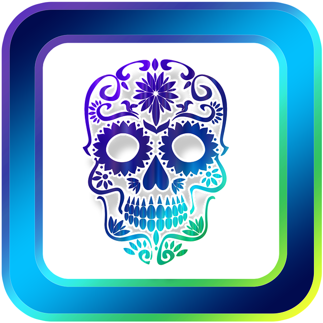 Icon, Skull And Crossbones, Symbols, Online, Internet - Sugar Skull Day Of The Dead Apple Ipad Pro 9.7 Inch (720x720), Png Download