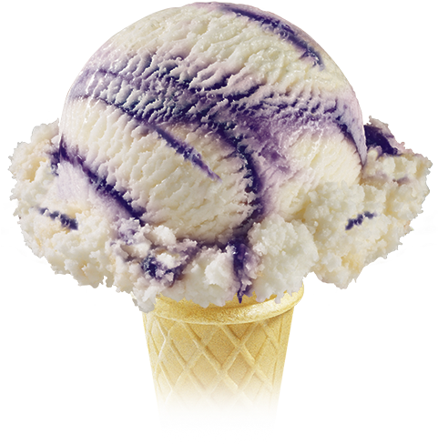 Wild Blueberry, By The Scoop, Ice Cream (480x502), Png Download