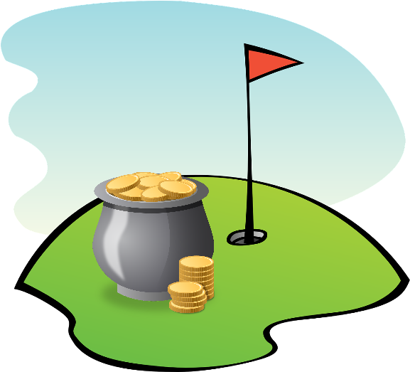 530 In Pot O Gold - Happy Birthday Golf Dad (682x530), Png Download