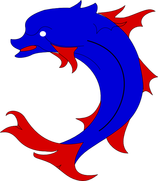 Dauphin Dolphin Svg Clip Arts 522 X 598 Px (522x598), Png Download
