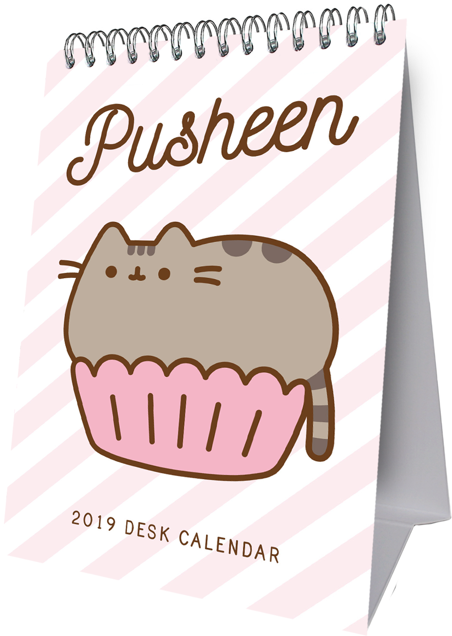 Official Pusheen Slim 2019 Desk Easel Calendar - Pusheen (1500x1500), Png Download