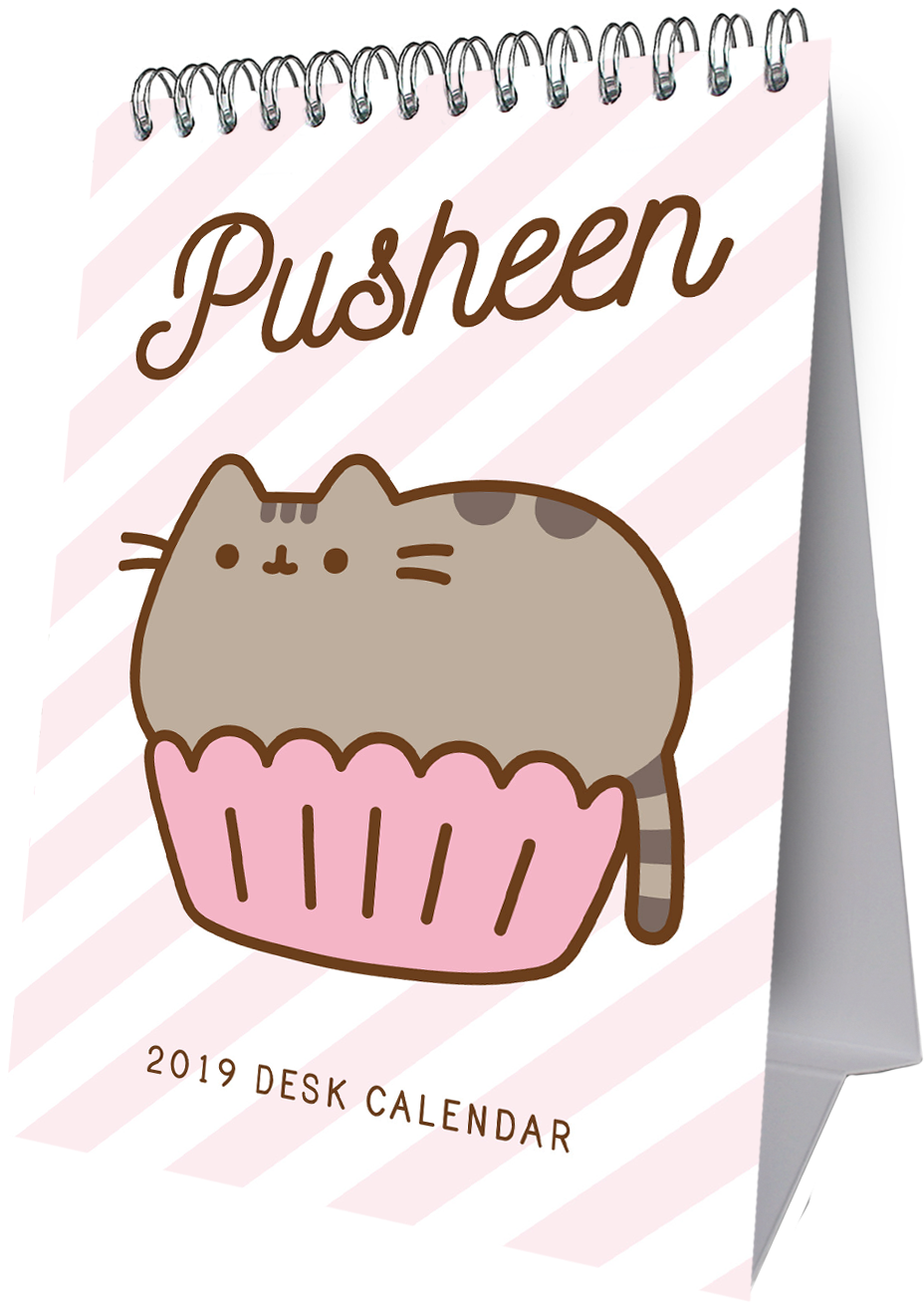 Download Official Pusheen Slim 2019 Desk Easel Calendar Pusheen PNG Download Official Pusheen Slim 2019 Desk Easel Calendar Pusheen PNG