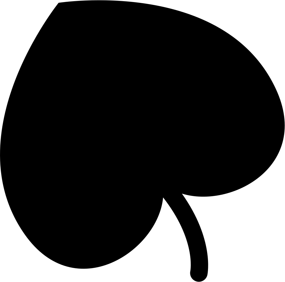 Heart Shaped Leaf - Heart Shaped Leaf Png (981x970), Png Download