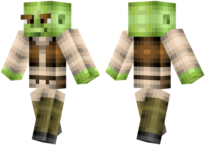 Shrek - Minecraft Shrek Skin (804x576), Png Download