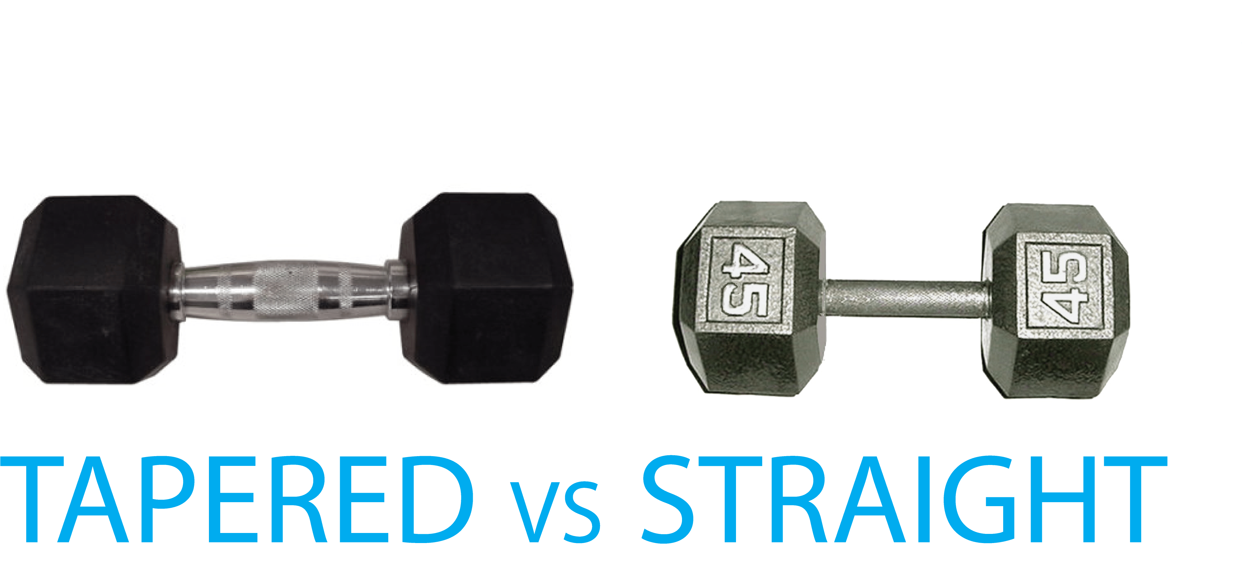 Again, The Choice Comes Down To Personal Preference - Apollo Athletics Hammer-tone Hex-dumbbell Weight 65 (4071x1902), Png Download