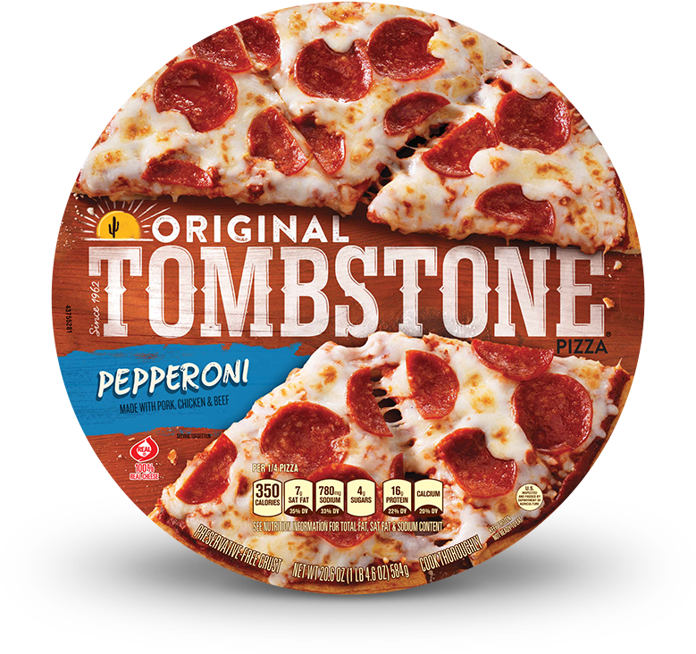 Original Tombstone Pepperoni Pizza - Tombstone Pizza (780x779), Png Download