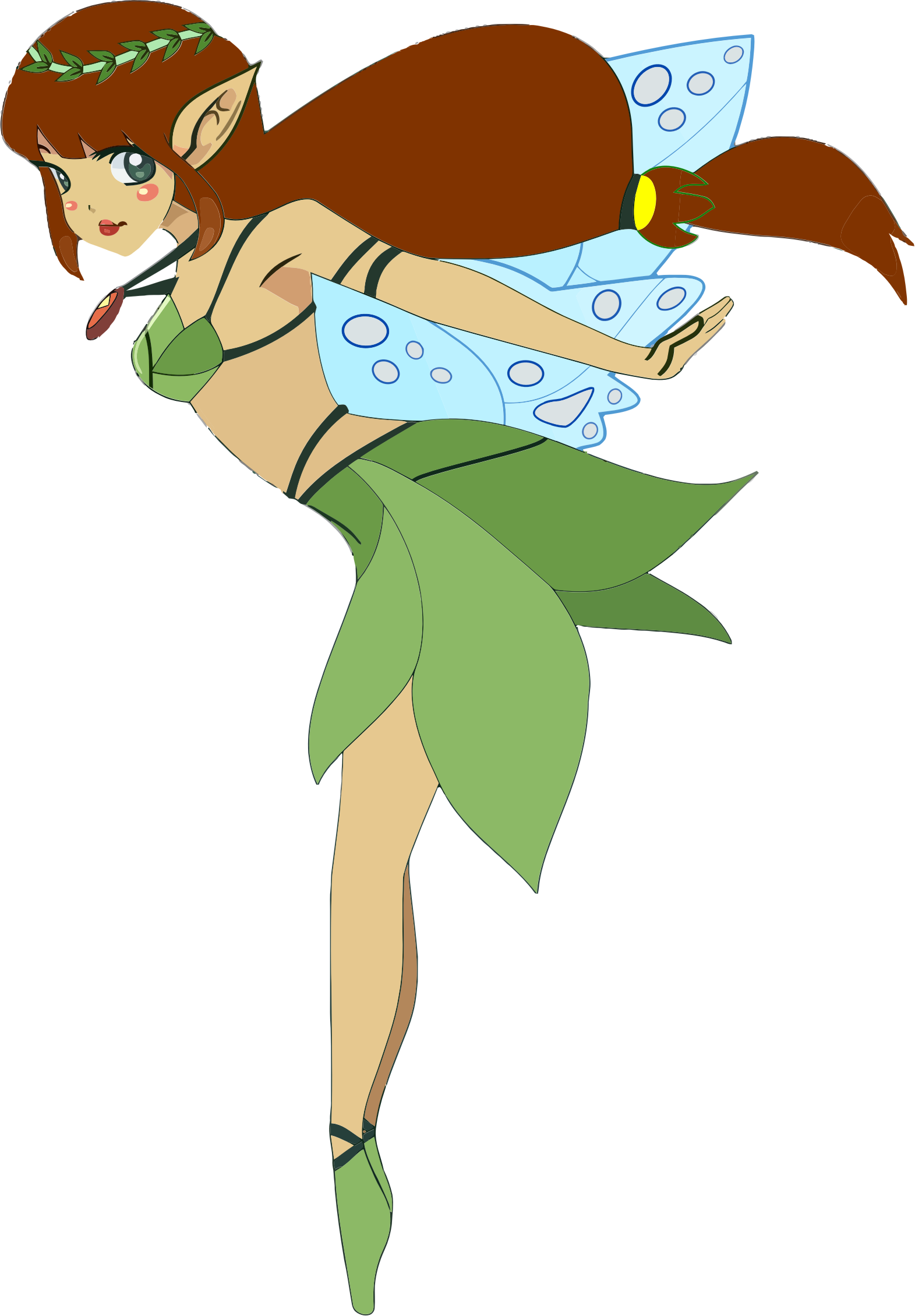 Big Image - Clip Art Cartoon Fairies (1571x2259), Png Download