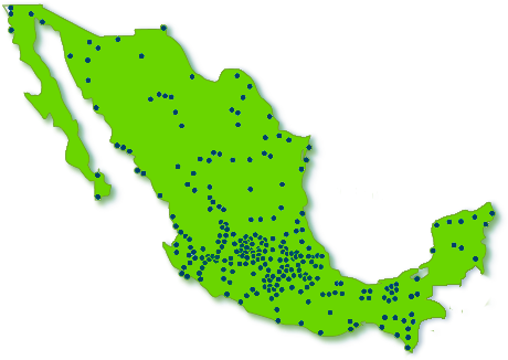 Walmart Pick-up Locations In Mexico - Mapa Electoral Mexico 2006 (486x336), Png Download