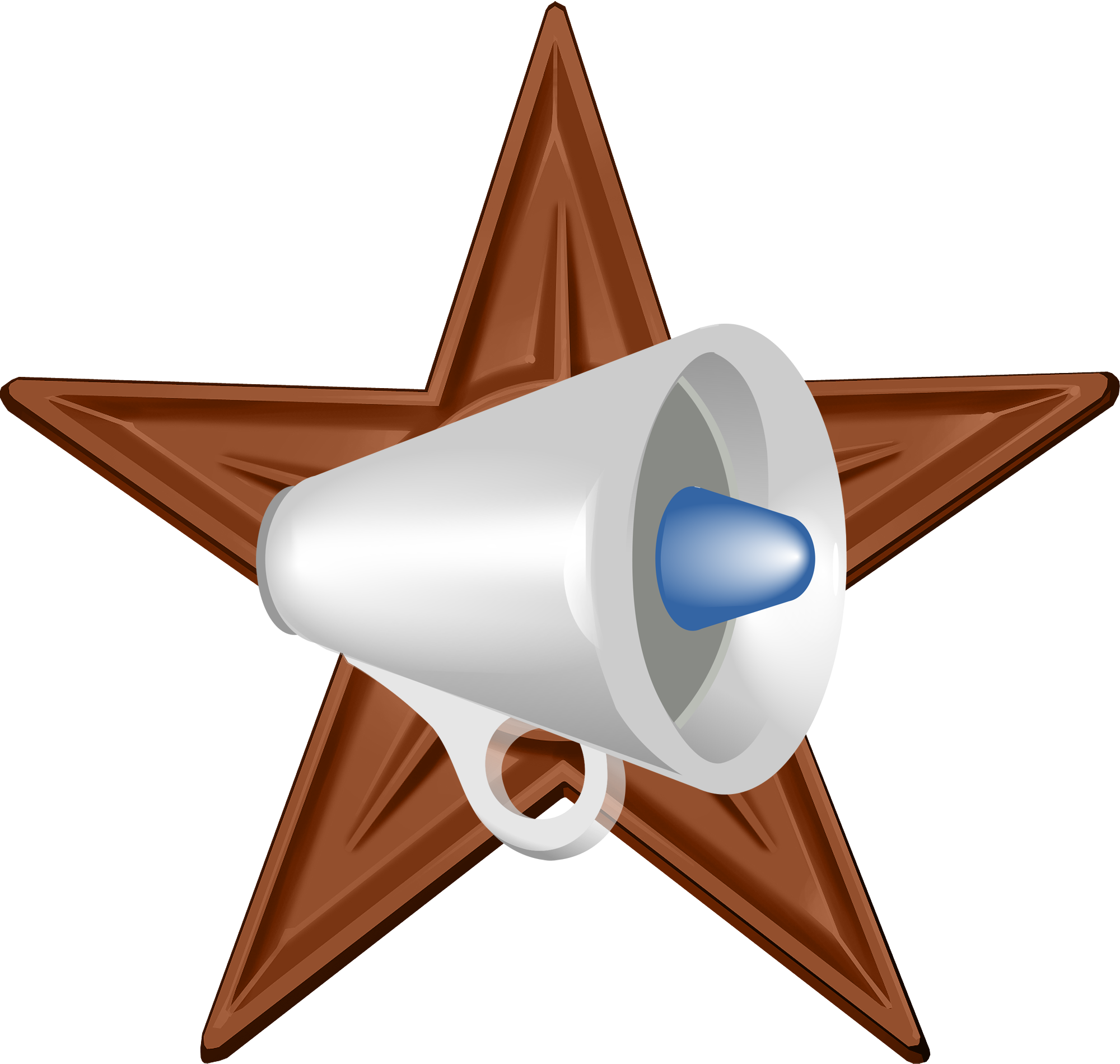 Megaphone Barnstar Hires - Islam (2000x1900), Png Download