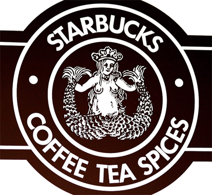 Интересные - Starbucks 1950 Logo (700x644), Png Download