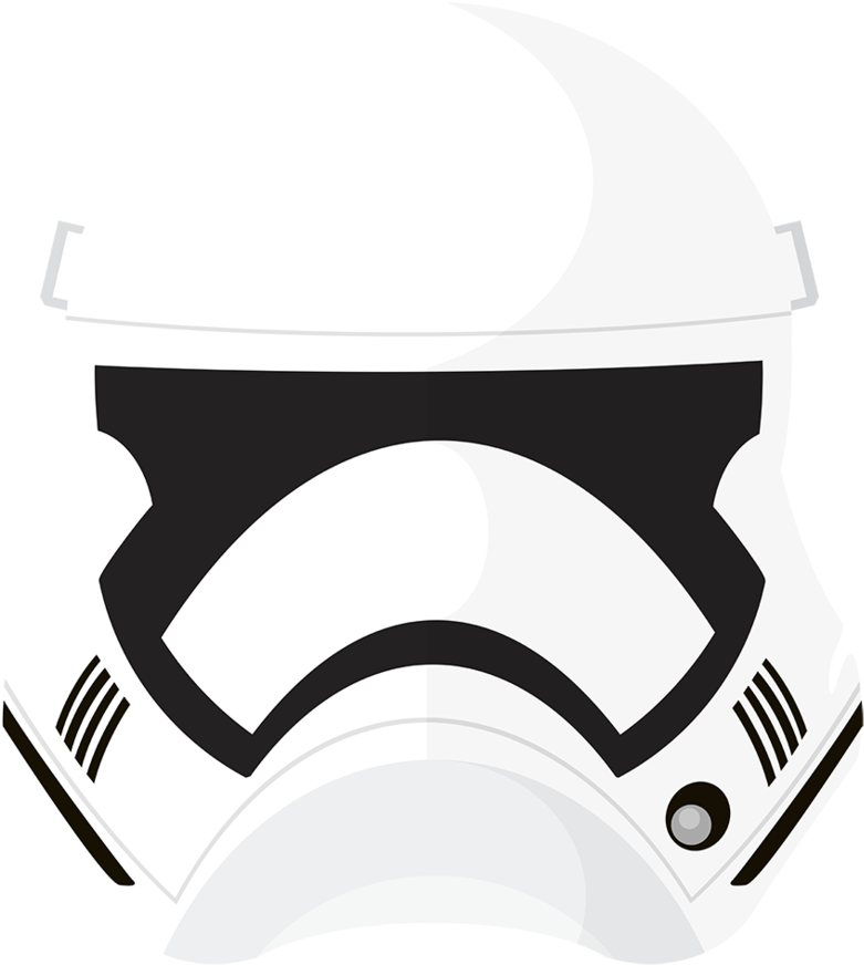 Stormtrooper Helmet Clipart (521x600), Png Download
