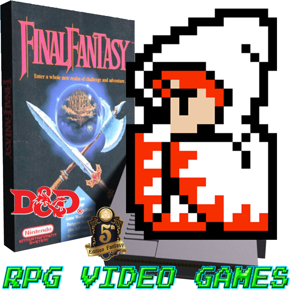 Final Fantasy D&d 5e White Mage - Final Fantasy White Mage 8 Bit (1000x1000), Png Download