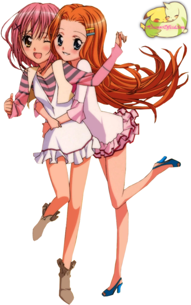 Shugo Chara Image - Shugo Chara Amu And Yua (500x620), Png Download