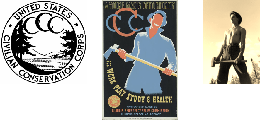 Building Strong Bodies Is A Major Ccc Objective - Young Man's Opportunity For Work, Play, Study & (887x410), Png Download