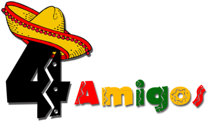 Four Amigos - Os 4 Amigos Logo (500x375), Png Download
