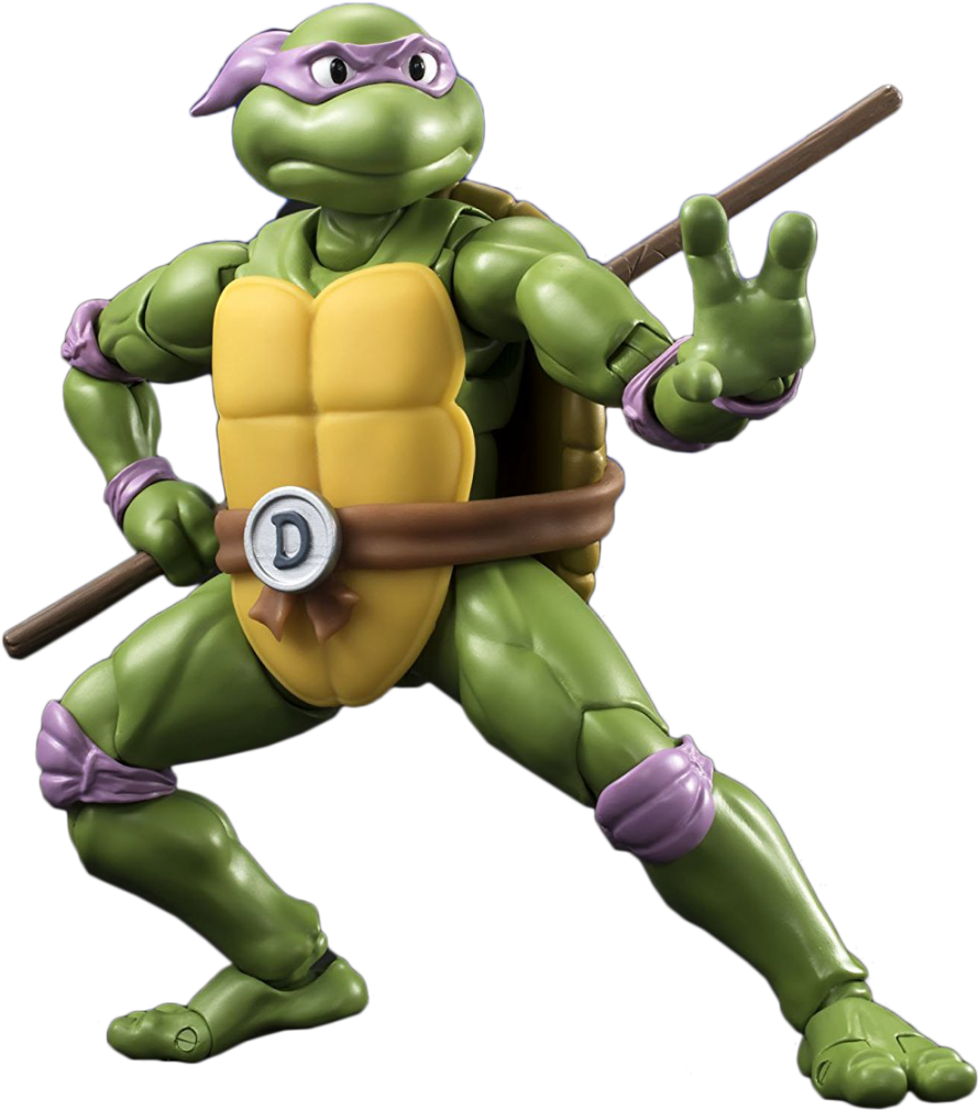 Tartarugas Ninjas Leonardo Png - Bandai Tmnt Donatello Sh Figuarts Action Figure (1350x1350), Png Download