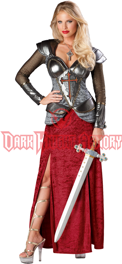 Joan Of Arc Women's Costume - Medieval Knight Costume For Women (871x871), Png Download
