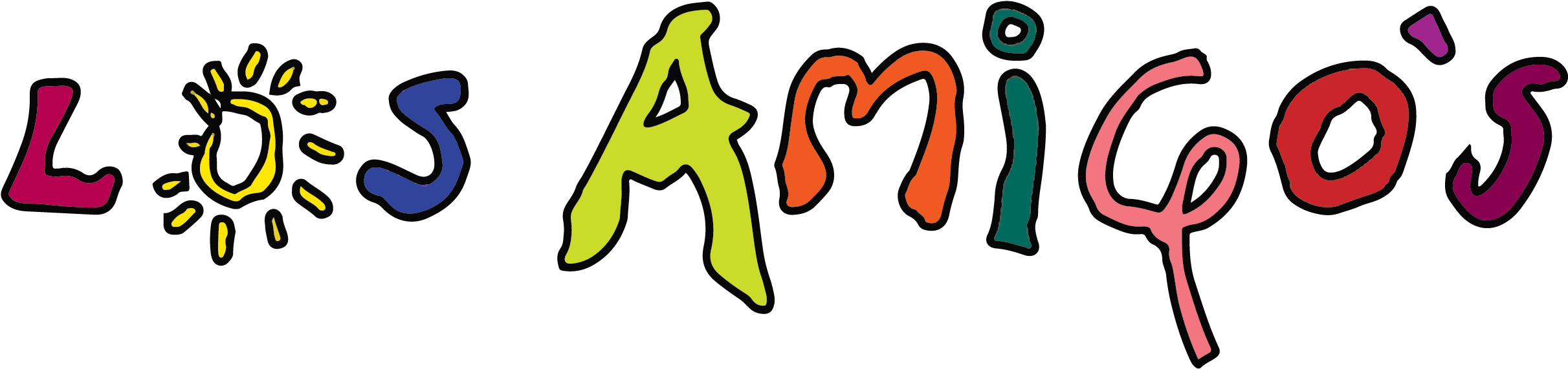 Los Amigos Hove - Los Amigos (2459x737), Png Download