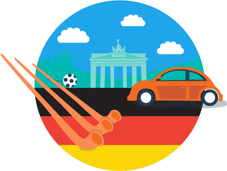 The Fastest Way To Learn German - Brandenburg Gate (737x562), Png Download