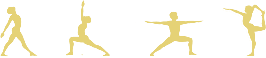 Yoga Postures - Yoga And Sports (1000x222), Png Download