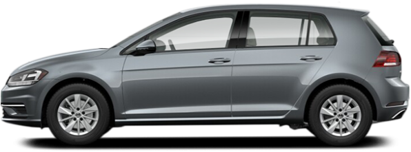 2018 Golf 5-door - 2018 Golf Platinum Grey Trendline (600x300), Png Download