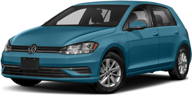 2018 Vw Golf Teal - 2018 Volkswagen Golf (640x352), Png Download