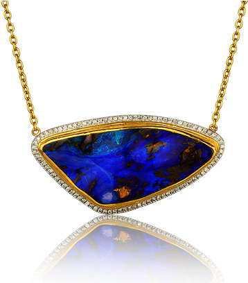 Opal History - گردنبند طرح قلب دو قلو (438x407), Png Download