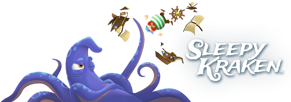 Sleepy Kraken (1140x400), Png Download