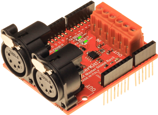 Tinkerkit Dmx Shield - Tinkerkit Dmx Master Shield (600x436), Png Download