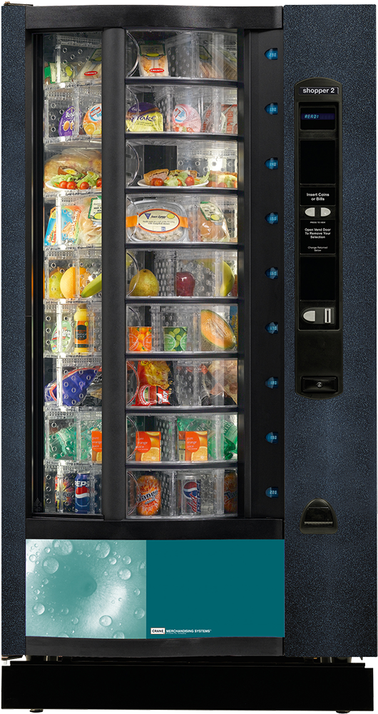 Shopper 2 Black Abstract - Rotating Food Vending Machines For Sale (599x1050), Png Download