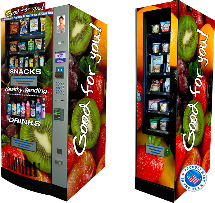 Snack And Drink Vending Machine Stunning Healthy Vending - Vending Machine With Healthy Snacks (720x691), Png Download