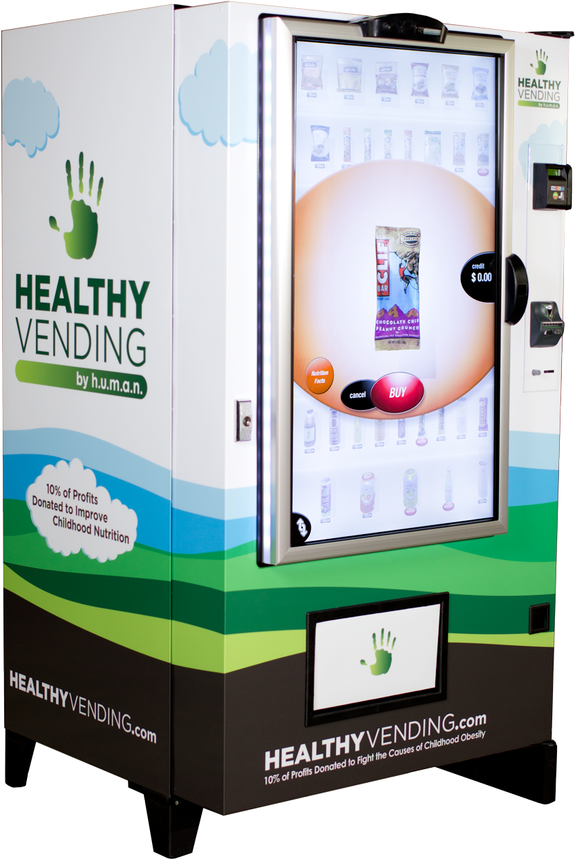 "the Human Touch" Is An Innovative 46" Healthy Vending - Socal Healthy Vending Machine (1002x1503), Png Download