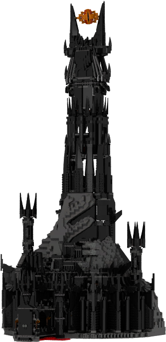 Barad Dur - Lord Of The Rings Tower Png (1366x768), Png Download