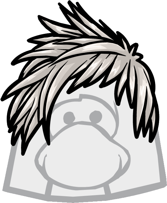 The Snow Drift Clothing Icon Id 1387 - Club Penguin Hair (557x667), Png Download