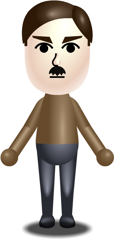 , '[adolf Hitler ] - Wii Mii (800x800), Png Download