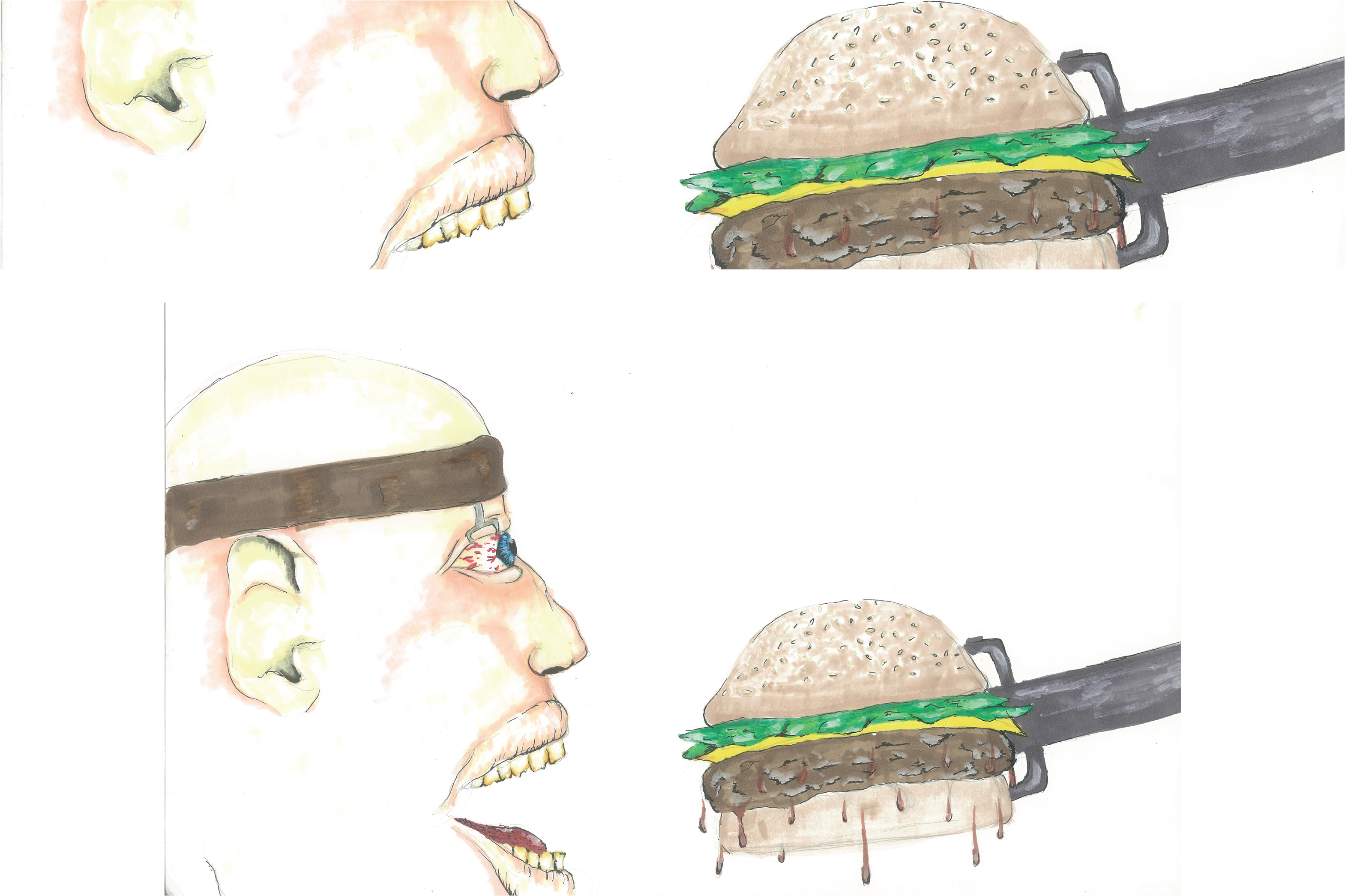Project Where We Had To Take An Article And Illustrate - Fast Food (3840x2485), Png Download