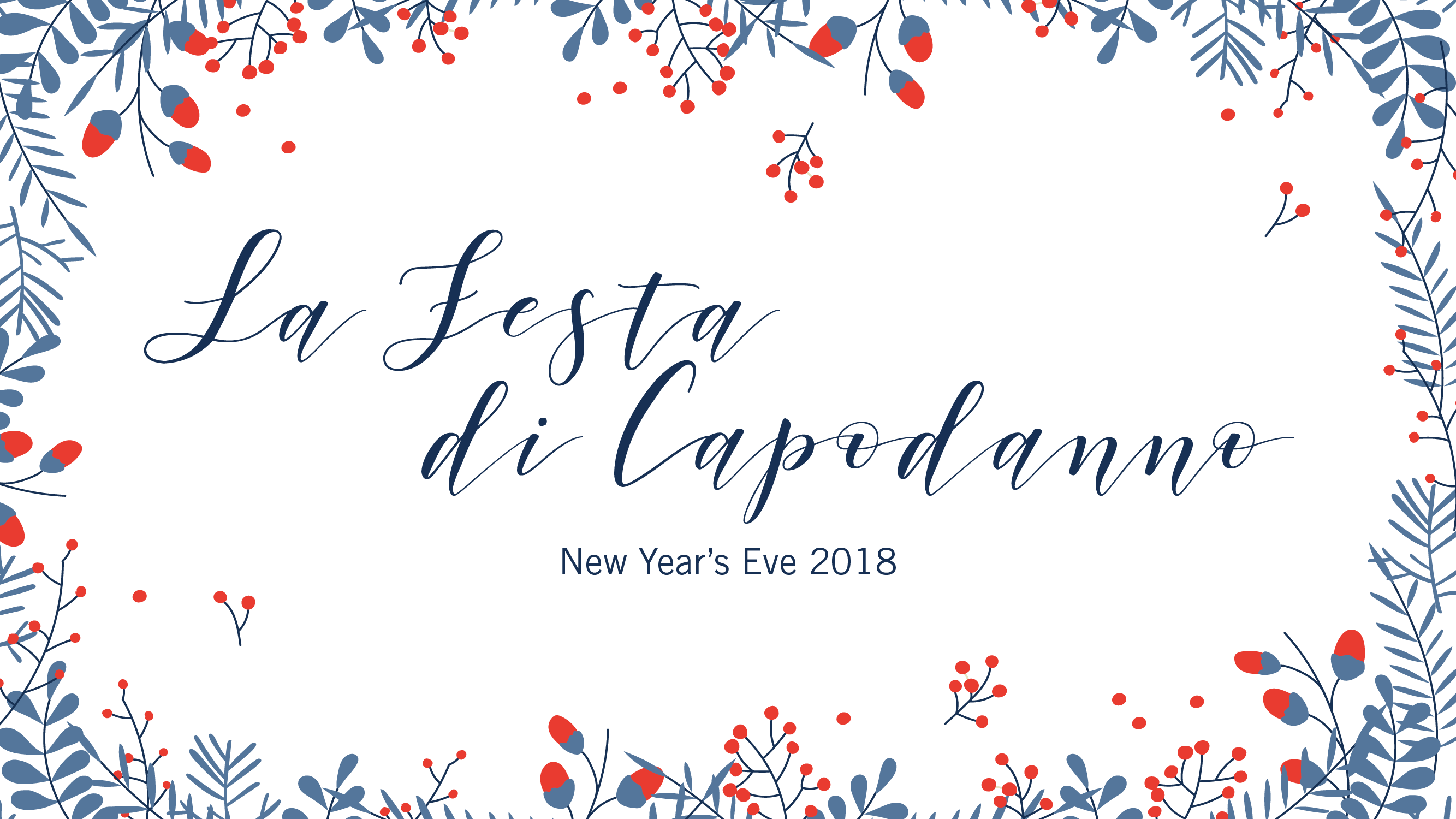 La Festa Di Capodanno - Calligraphy (2667x1500), Png Download