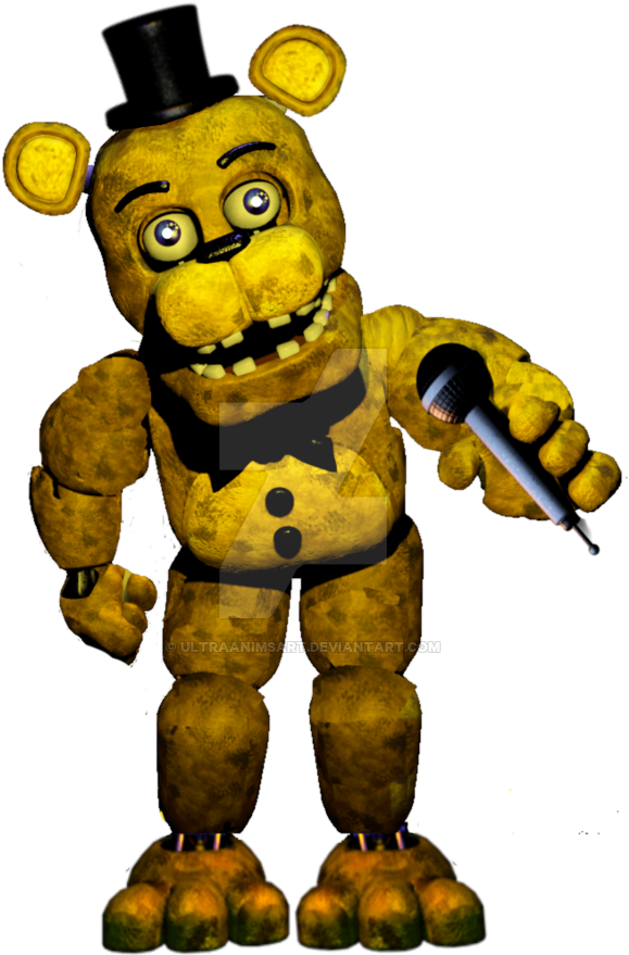 Springfreddy Fredbear By Ultraanimsart-d8pfbr8 - Fnaf Springfreddy (600x904), Png Download