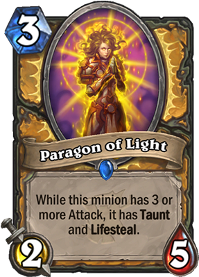 Paragon Of Light Card - Hearthstone Witchwood Cards (300x429), Png Download