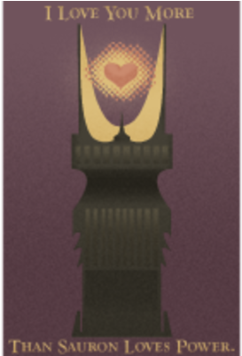 Sauron Blank Love Card - Sauron (400x400), Png Download