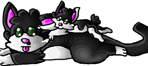 By Jersey-cat - Typical Cats (500x250), Png Download