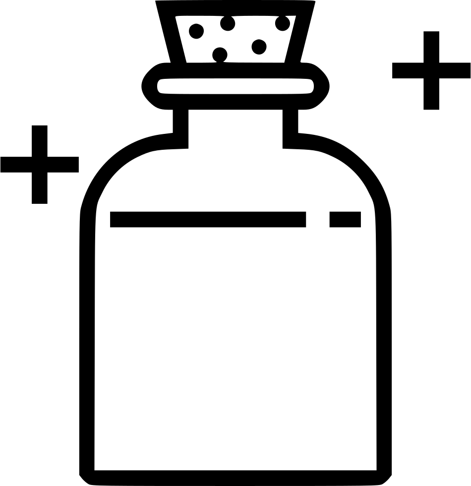Mana Potion Comments - Health Potion Black And White (950x980), Png Download