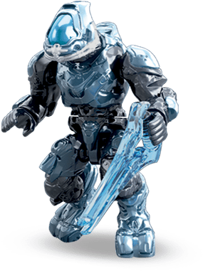 Halo Micro Action Figures Bravo Series Elite Ranger - Halo Elite Mega Bloks (500x500), Png Download