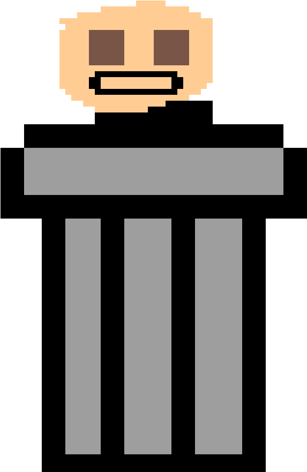 Trash Can Man - Illustration (1200x1200), Png Download