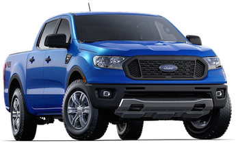 A Blue 2019 Ford Ranger Xl - Ford Ranger (500x281), Png Download