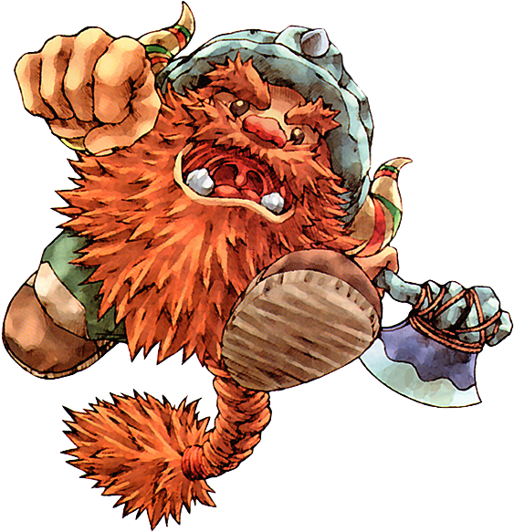 Swordwatts - Secret Of Mana Dwarf (590x600), Png Download