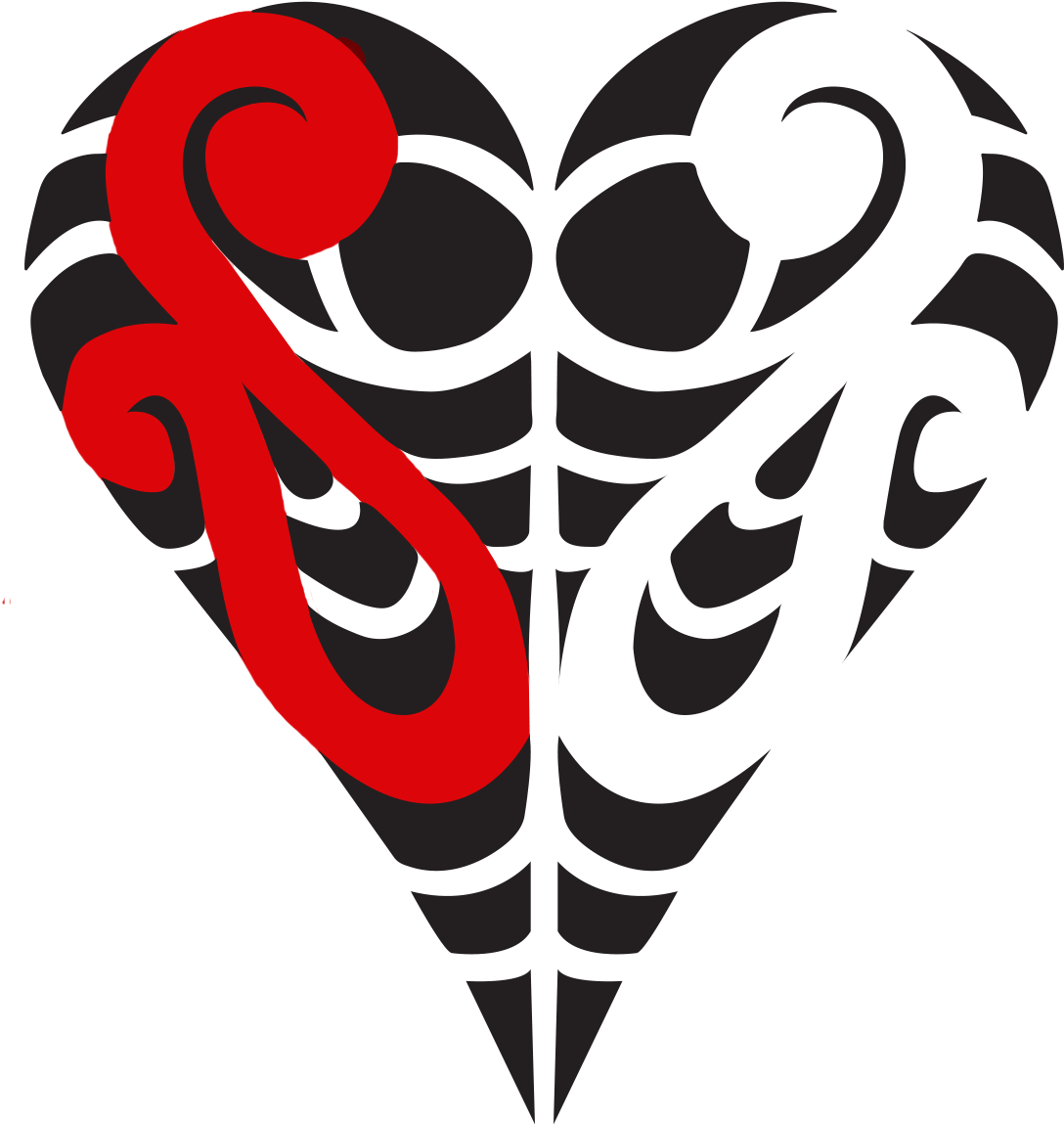 Understanding Our Logo - Maori Heart (1181x1181), Png Download